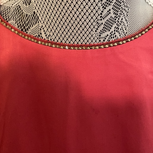 Reiss Burnt Orange Flutter Sleeve Top - Picture 5 of 7